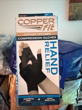 Black Compression Hand Relief Gloves - Men’s Support